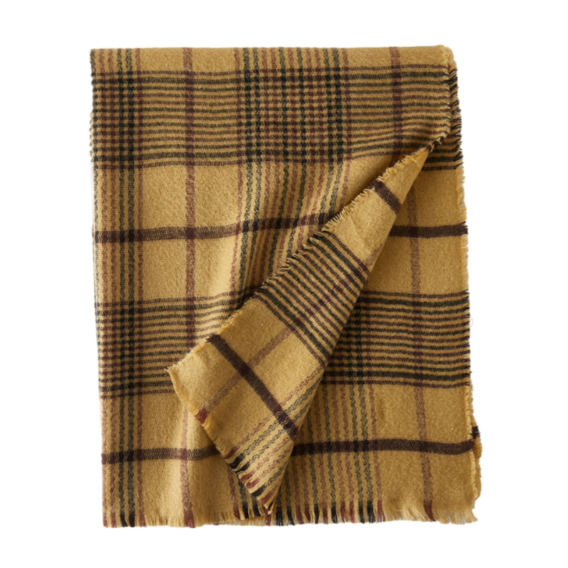 Khaki Striped Scarf